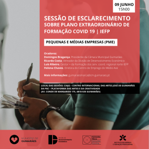 Sessão de esclarecimento sobre Plano Extraordinário de Formação (medida do IEFP) no âmbito do COVID-19 – PME