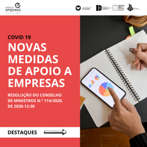 COVID 19 – Novas medidas de apoio destinadas às empresas e ao emprego
