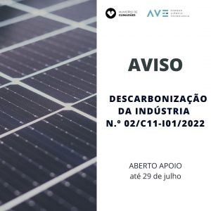 INVESTIMENTO TC-C11-i01 – Descarbonização da Indústria N.º 02/C11-i01/2022