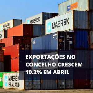 Exportações de concelho cresceram 10,2% em Abril
